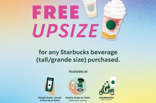 Starbucks Free Upsize
